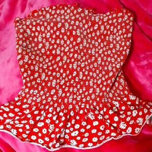 Red Floral Gorgeous Everyday Top